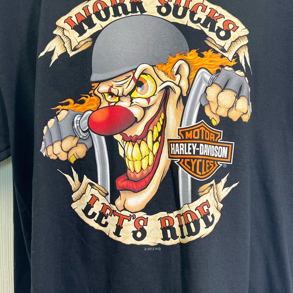 Harley Davidson - NWT Outer Banks North Carolina Pirate And Clown T Shirt XL - Picture 4 of 9